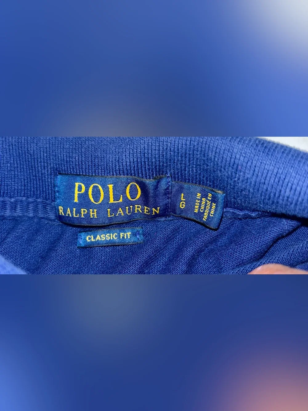 Polo by Ralph Lauren Navy Short-Sleeve Polo with Yellow Pony